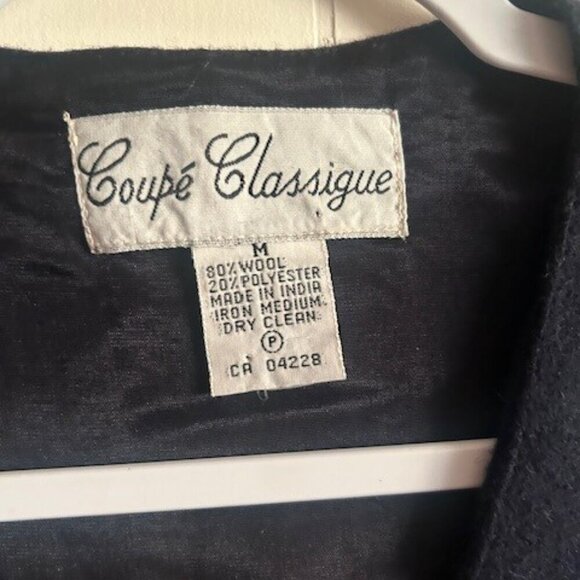 Coupe Classique, size M, WOOL vest with embroidery, button up, made in India - Picture 5 of 8